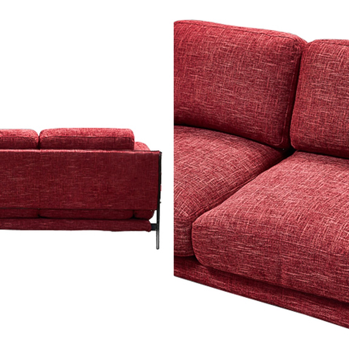 Диван Red shinil Vintage Sofa красный шенилл