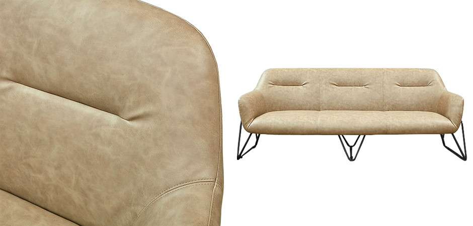 Диван Triangular Legs Triple Sofa