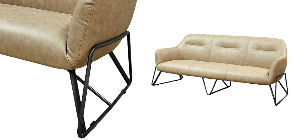 Диван Triangular Legs Triple Sofa