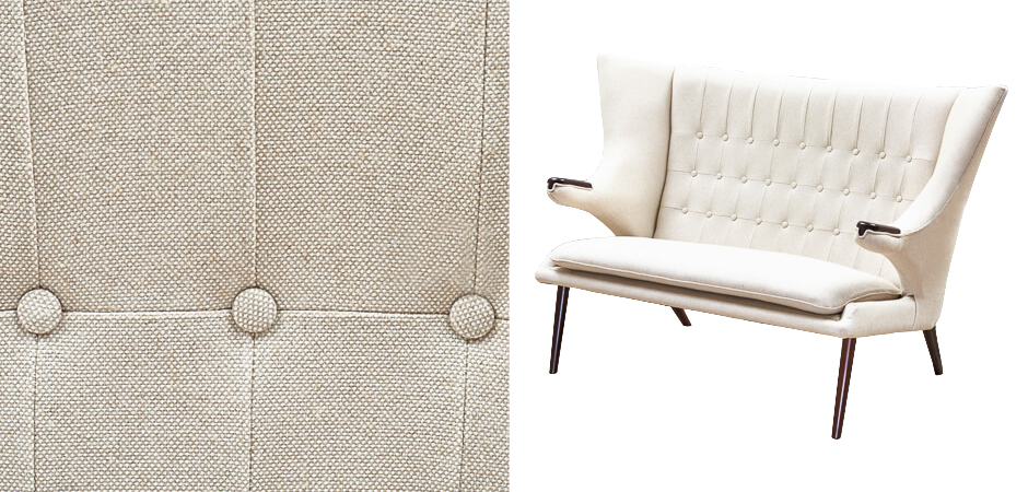 Диван Papa Bear Loveseat Ivory Linen