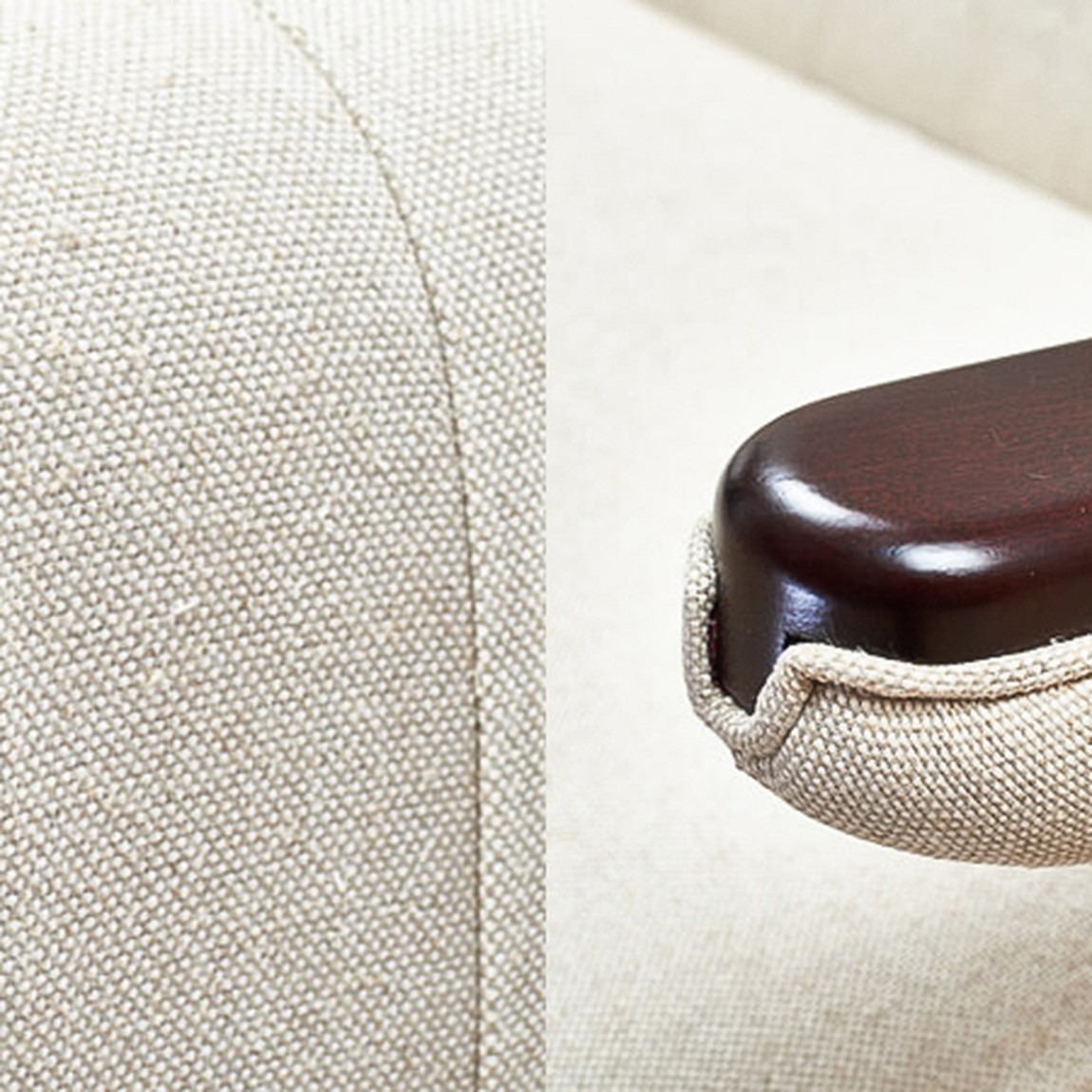 Диван Papa Bear Loveseat Ivory Linen