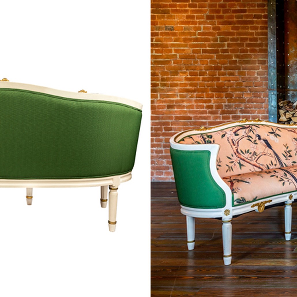 Диван Beige and Green Chinoiserie Sofa