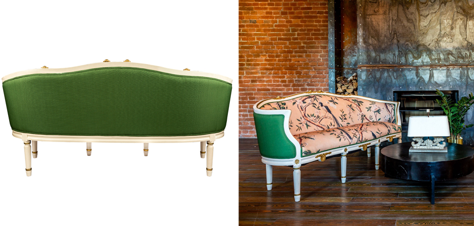 Диван Beige and Green Chinoiserie Sofa