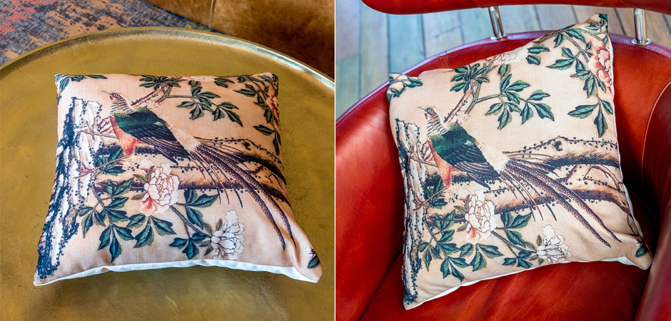 Декоративная подушка Beige and Green Chinoiserie 3
