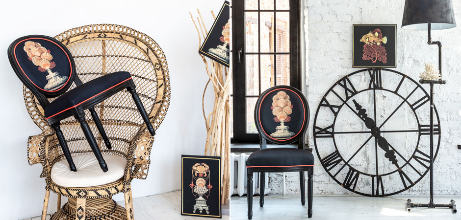 Seashell Still Life Stool 4 Стул