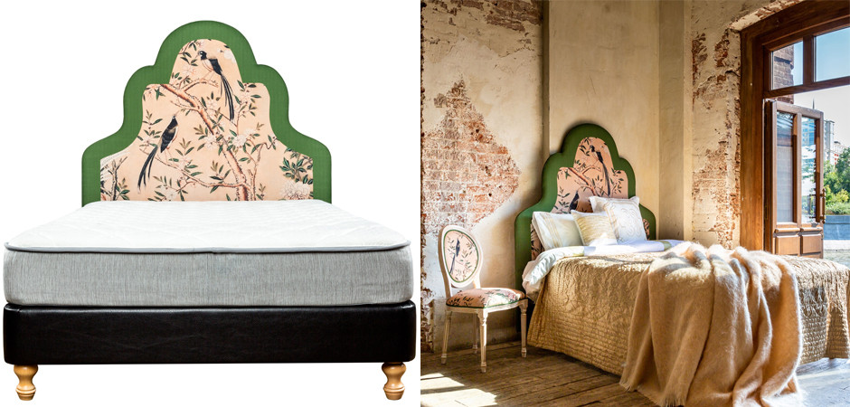 Изголовье для кровати Beige and Green Chinoiserie