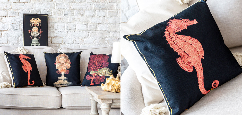 Декоративная подушка Red Seahorse