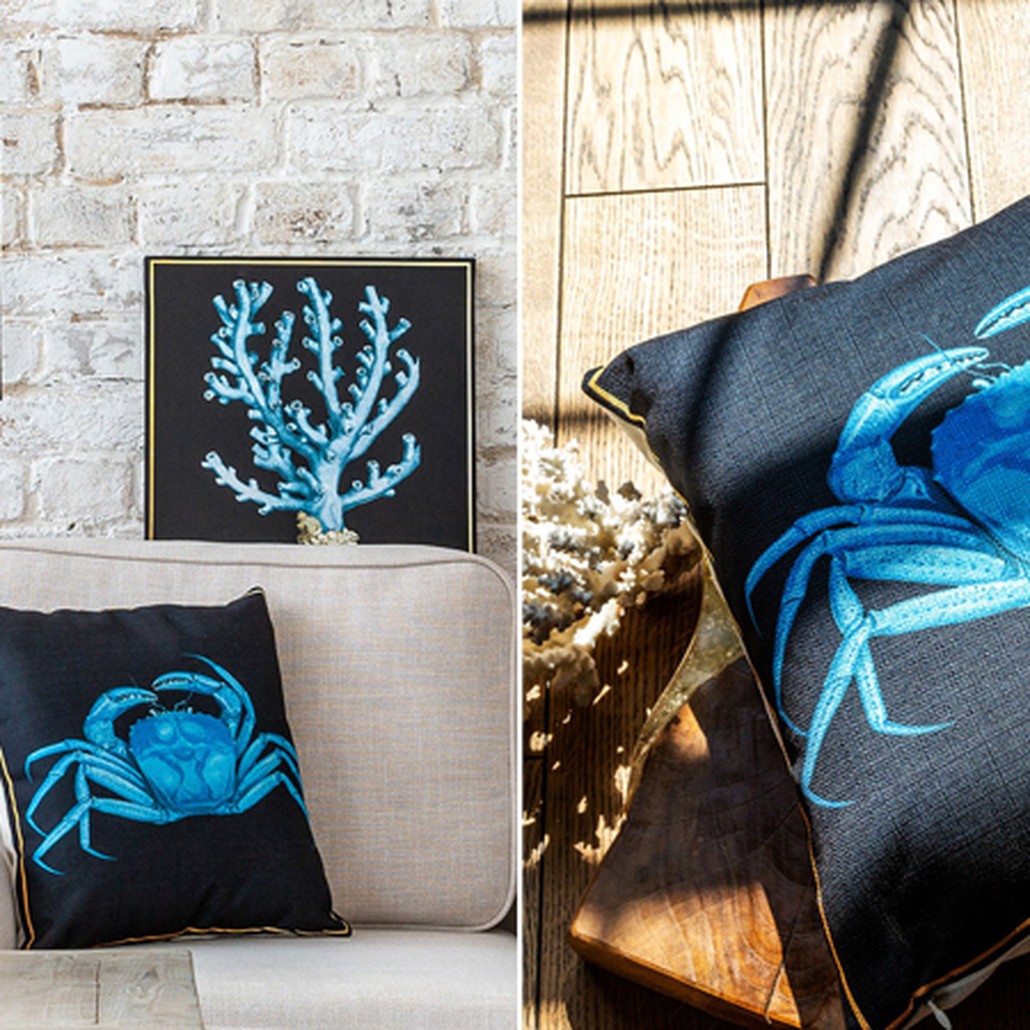 Декоративная подушка Blue Crab