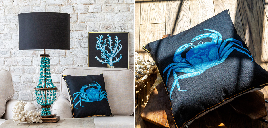 Декоративная подушка Blue Crab
