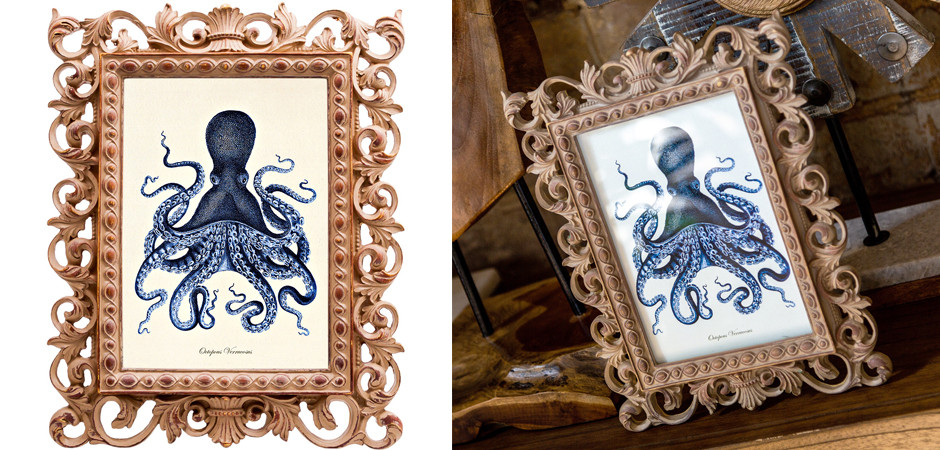 Постер Blue Octopus Poster