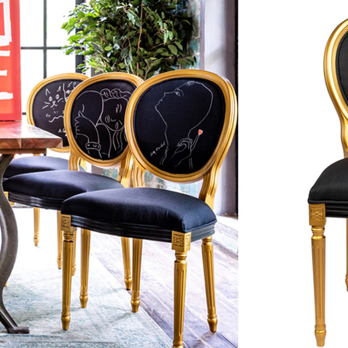 Стул White Silhouette Lover Stool