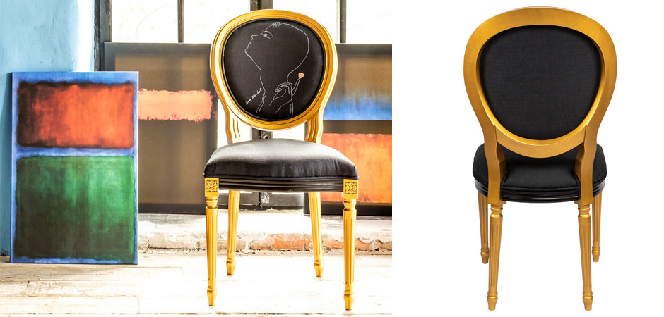 Стул White Silhouette Lover Stool