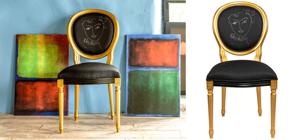Стул White Silhouette Marquise Stool