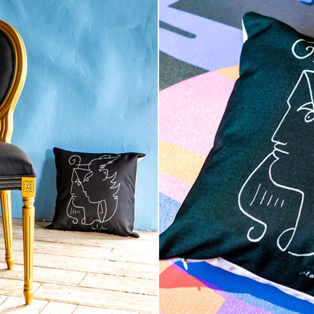 Декоративная подушка White Silhouette Orpheus Pillow