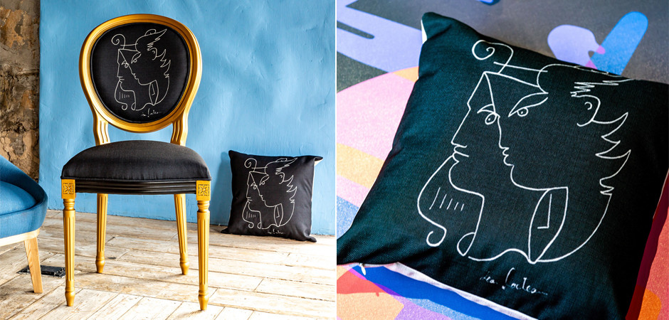 Декоративная подушка White Silhouette Orpheus Pillow