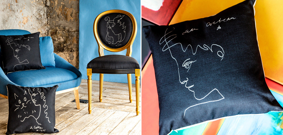 Декоративная подушка White Silhouette Man Pillow