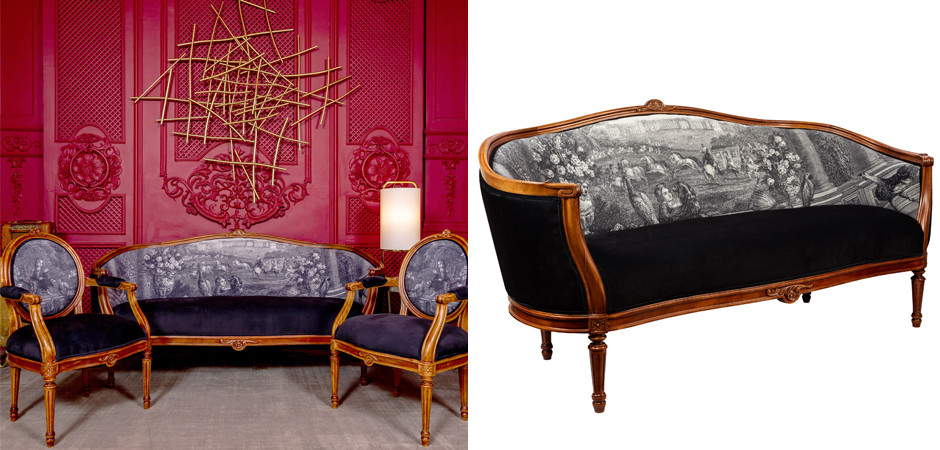 Диван Black and White Versailles Sofa