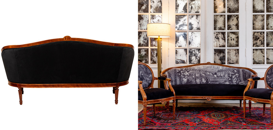 Диван Black and White Versailles Sofa