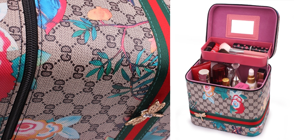 Органайзер для косметики бежевый