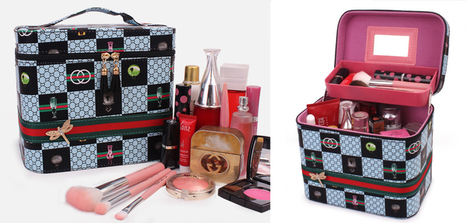 Органайзер для косметики серый