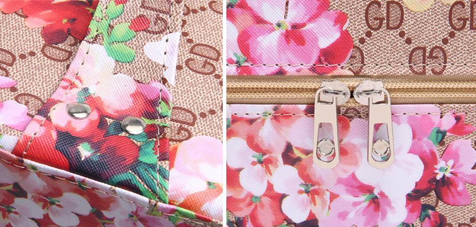 Раздвижной Бокс для косметики с цветочным орнаментом стиль Gucci