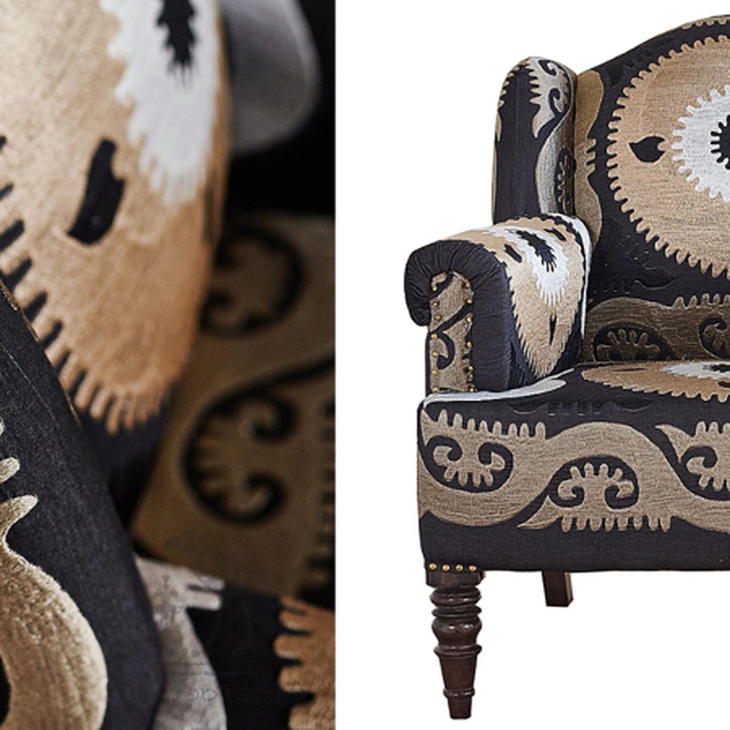 Armchair Mandala Beige Ornament