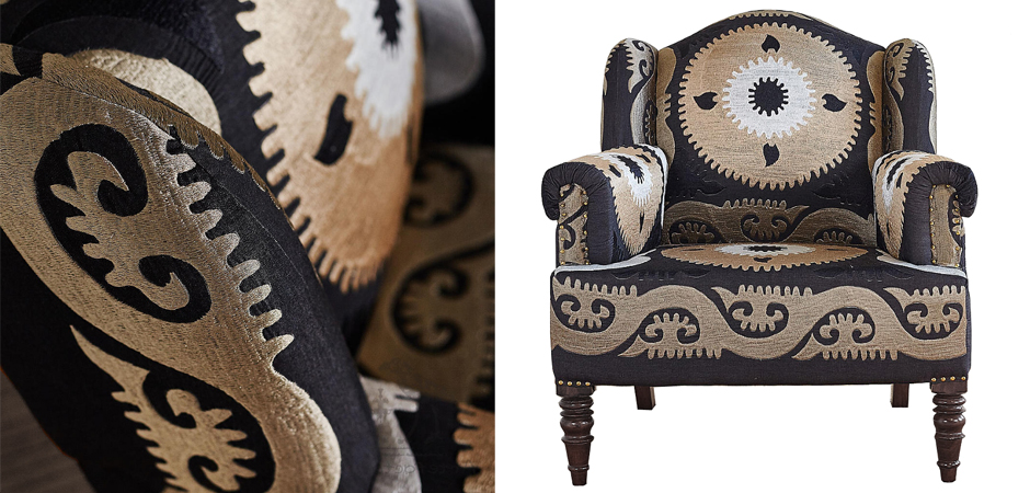 Armchair Mandala Beige Ornament