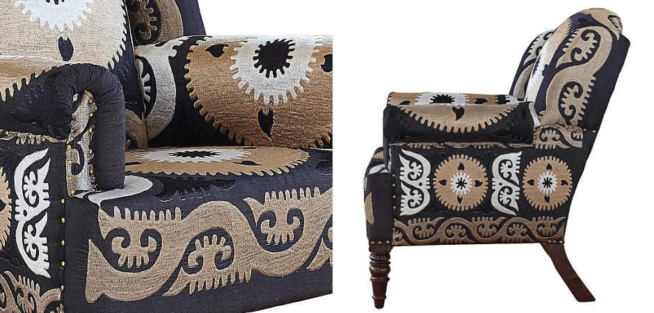Armchair Mandala Beige Ornament