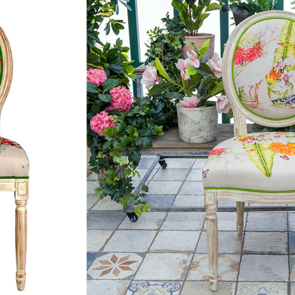 Стул White Heron and Hoopoe Stool
