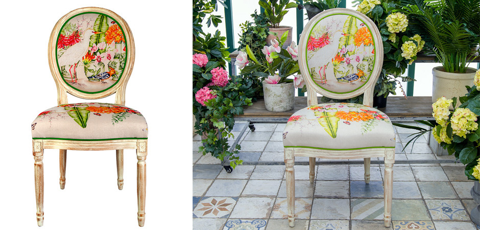 Стул White Heron and Hoopoe Stool