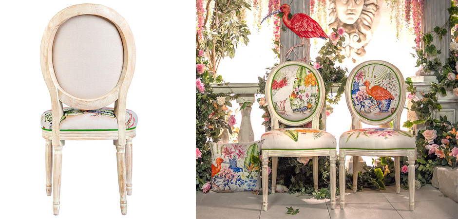 Стул White Heron and Hoopoe Stool