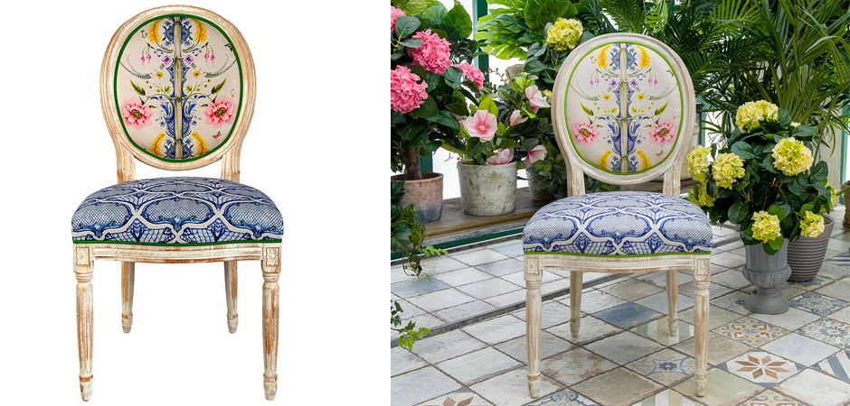 Стул Blue Flower Waltz Stool