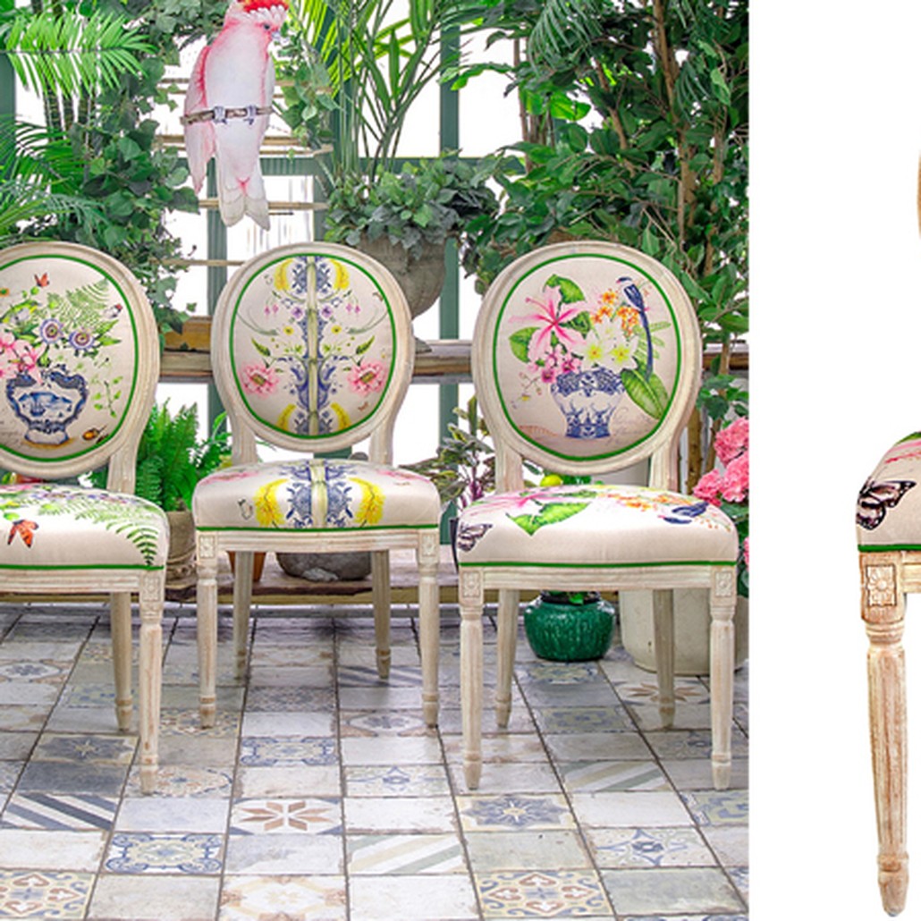 Стул Pink Hibiscus Stool