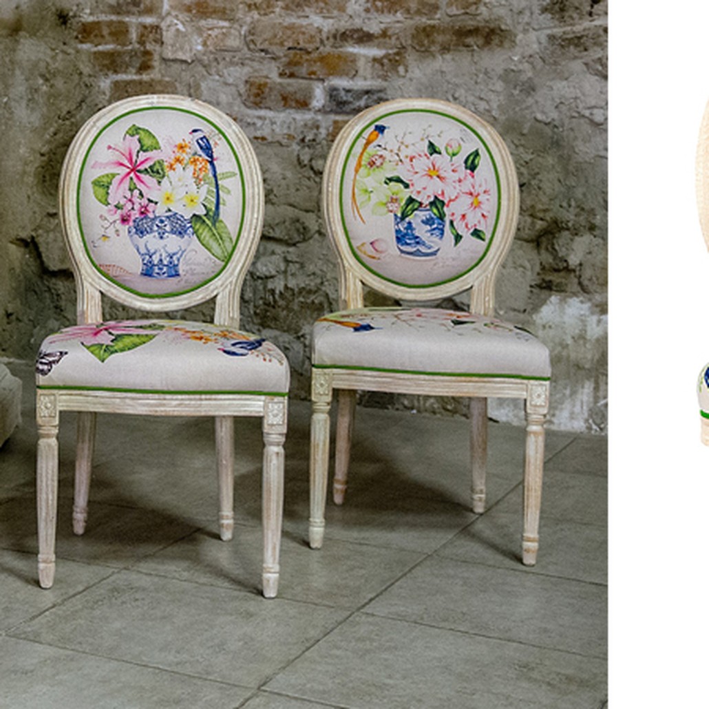 Стул Pink Hibiscus Stool