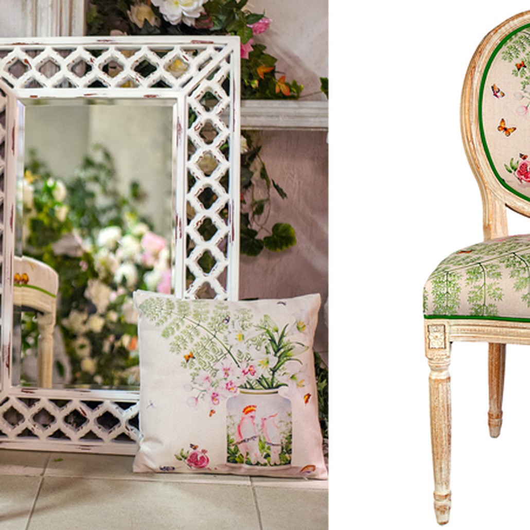 Стул Lilies and Orchids Stool
