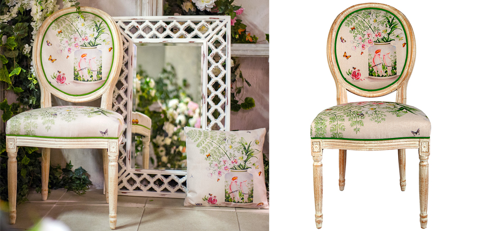 Стул Lilies and Orchids Stool