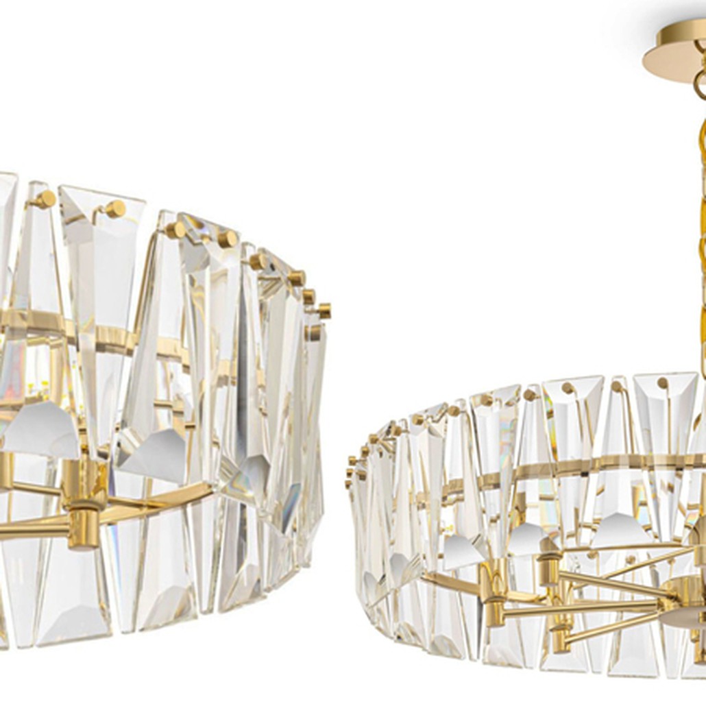 Люстра Ruby Crystal Chandelier Gold 75