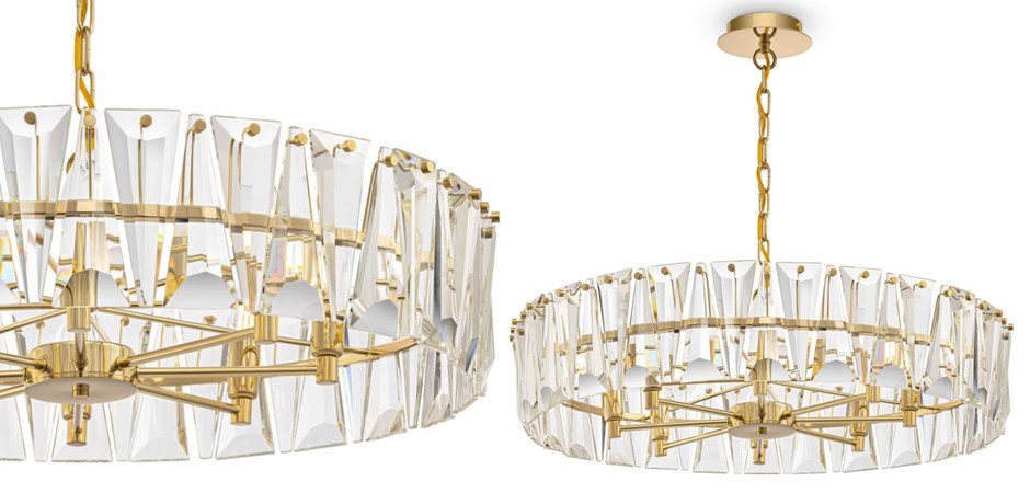 Люстра Ruby Crystal Chandelier Gold 75