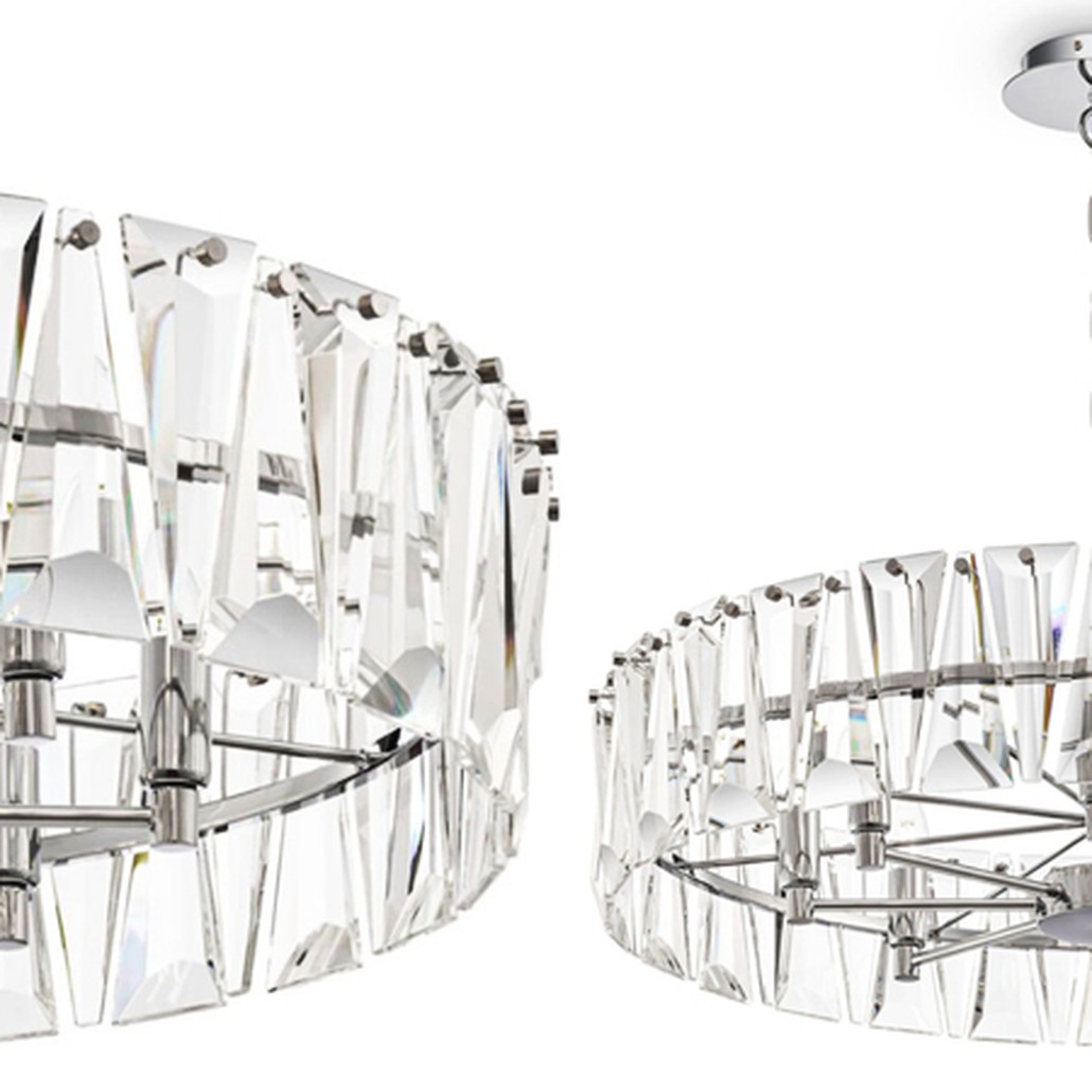 Люстра Ruby Crystal Chandelier Chrome 75