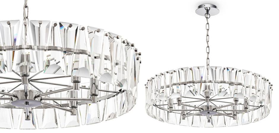 Люстра Ruby Crystal Chandelier Chrome 75