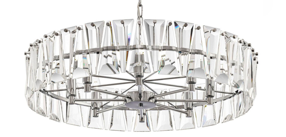 Люстра Ruby Crystal Chandelier Chrome 75