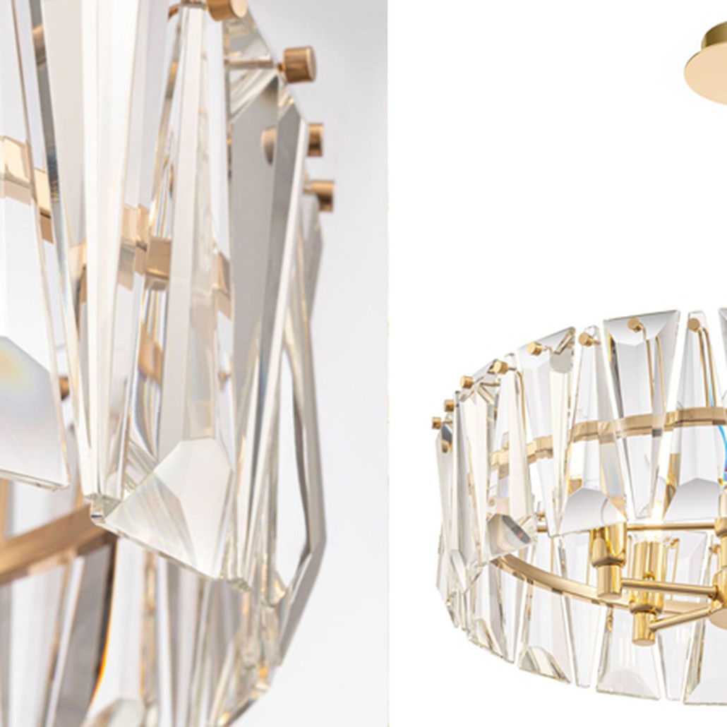 Люстра Ruby Crystal Chandelier Gold 53