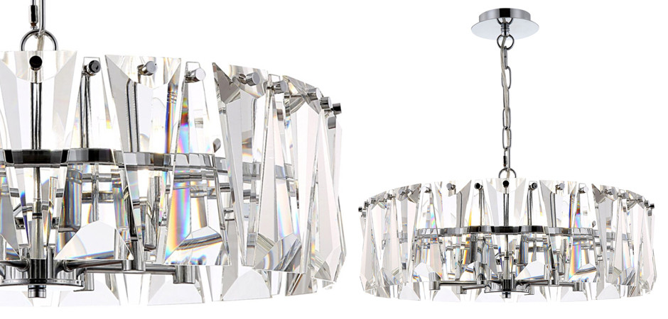 Люстра Ruby Crystal Chandelier Chrome 53