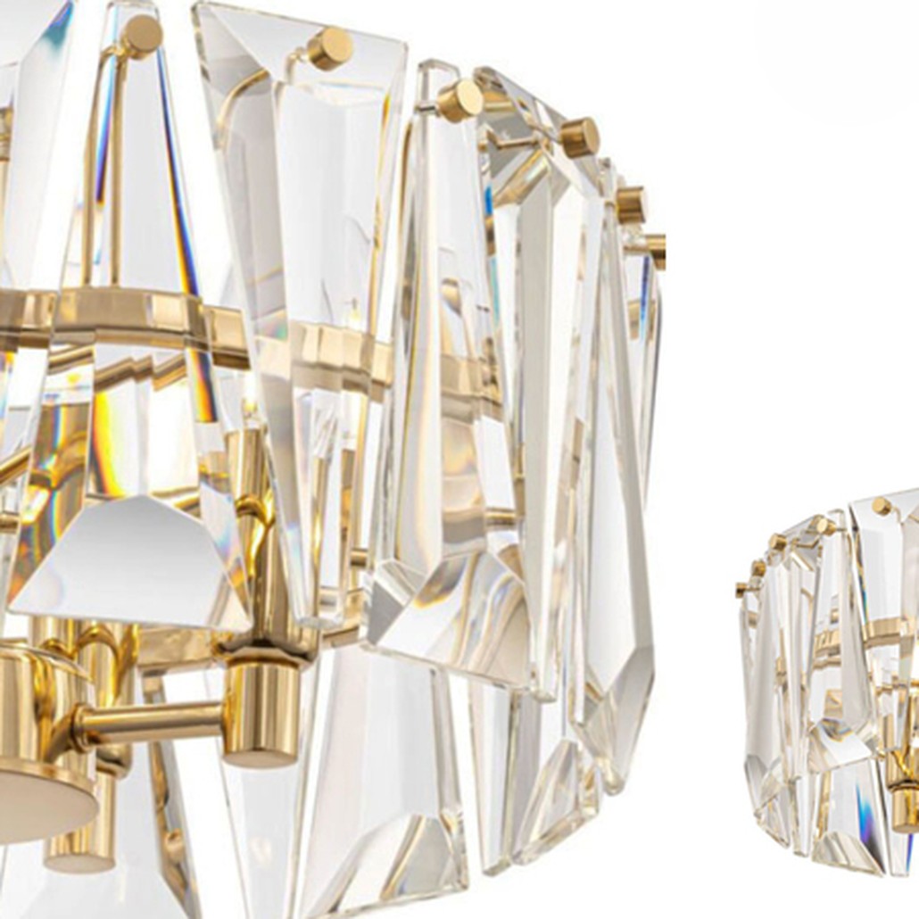 Люстра Ruby Crystal Chandelier Gold 38