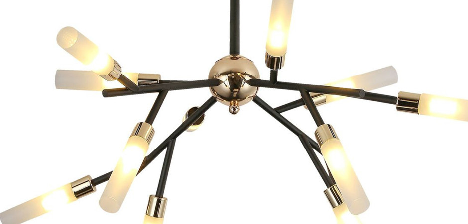 Люстра White Tube Valley Arredoluce Chandelier 12