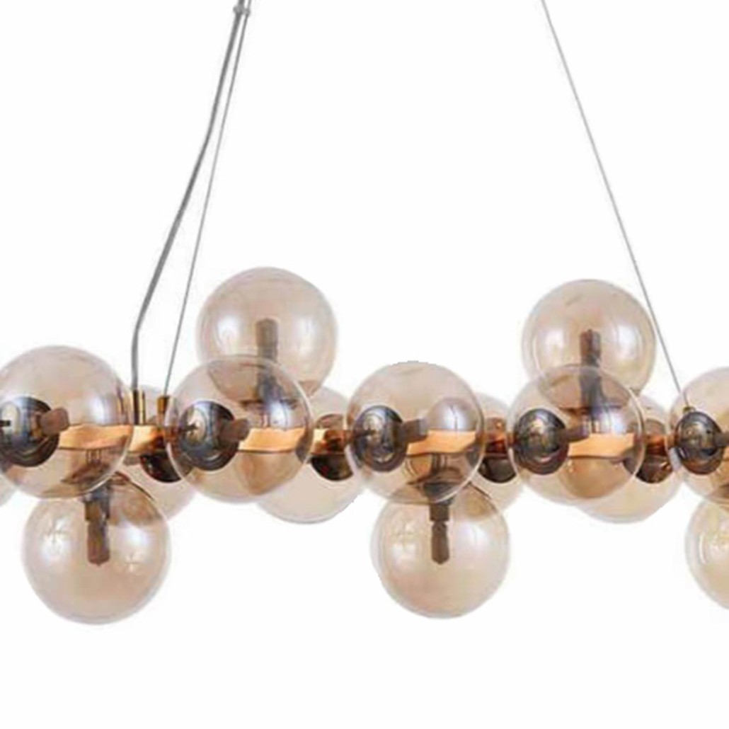 Люстра Berries Chandelier Rectangle Amber 120