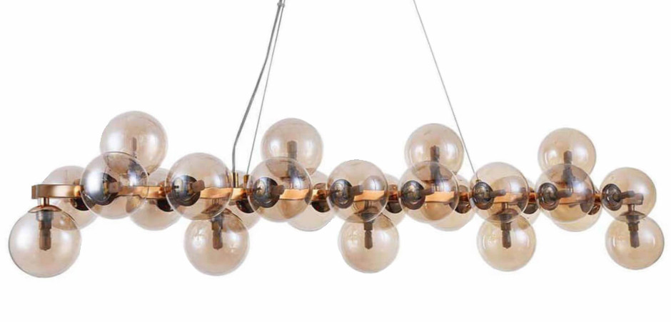 Люстра Berries Chandelier Rectangle Amber 120