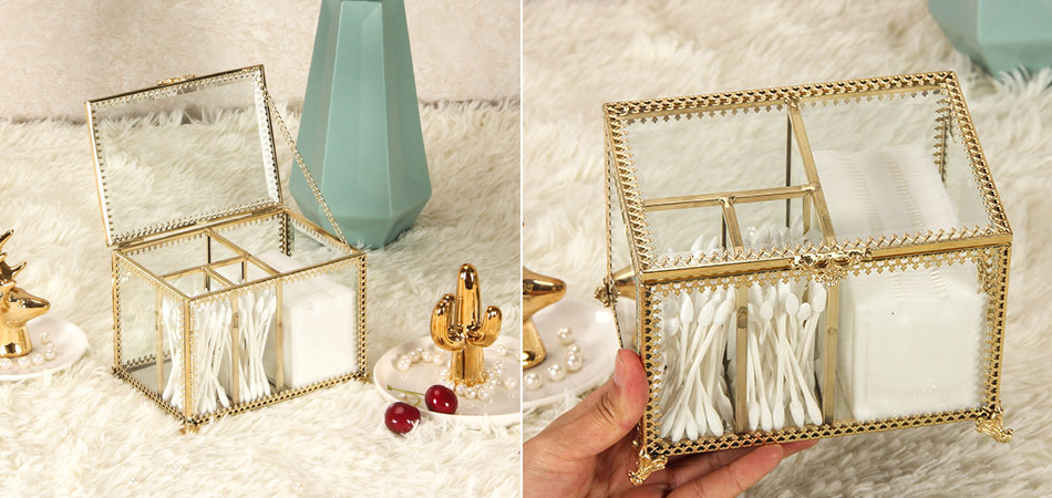 Органайзер стеклянный для мелочей и косметики