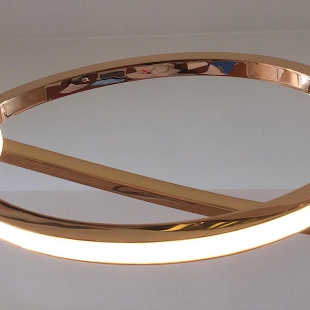 Unfolded Hanging Light Sculpture by Niamh Barry