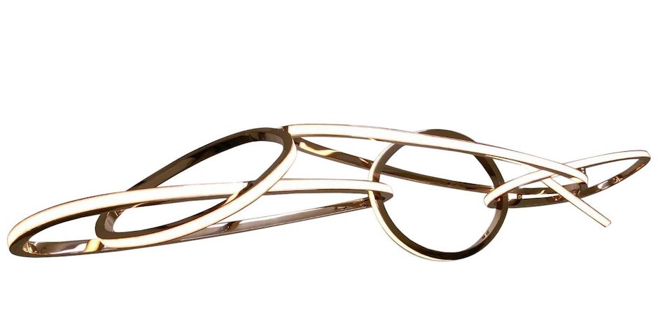 Unfolded Hanging Light Sculpture by Niamh Barry